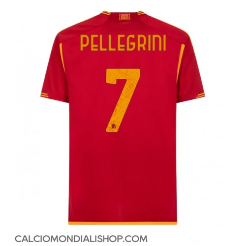 Maglie da calcio AS Roma Lorenzo Pellegrini #7 Prima Maglia 2023-24 Manica Corta